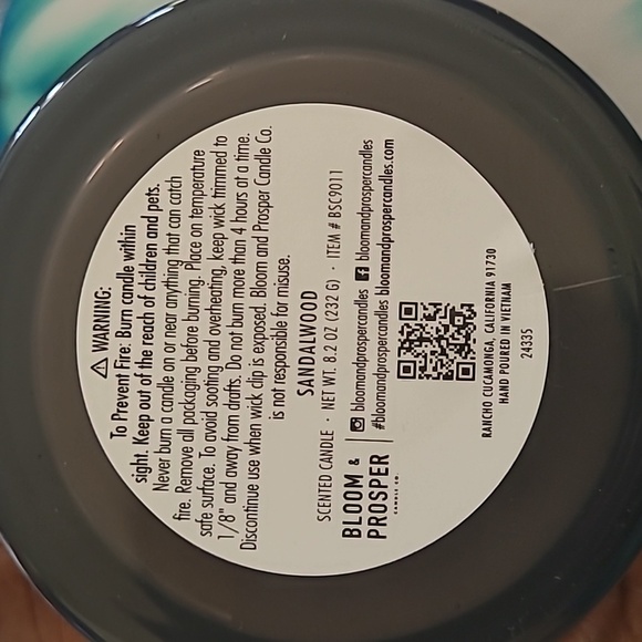 Bloom & Prosper Sandalwood Candle - 8.2oz - Picture 5 of 5